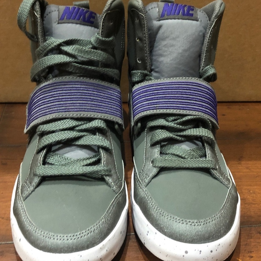 Nike Men’s High-Top Sneakers in- Green and Purple